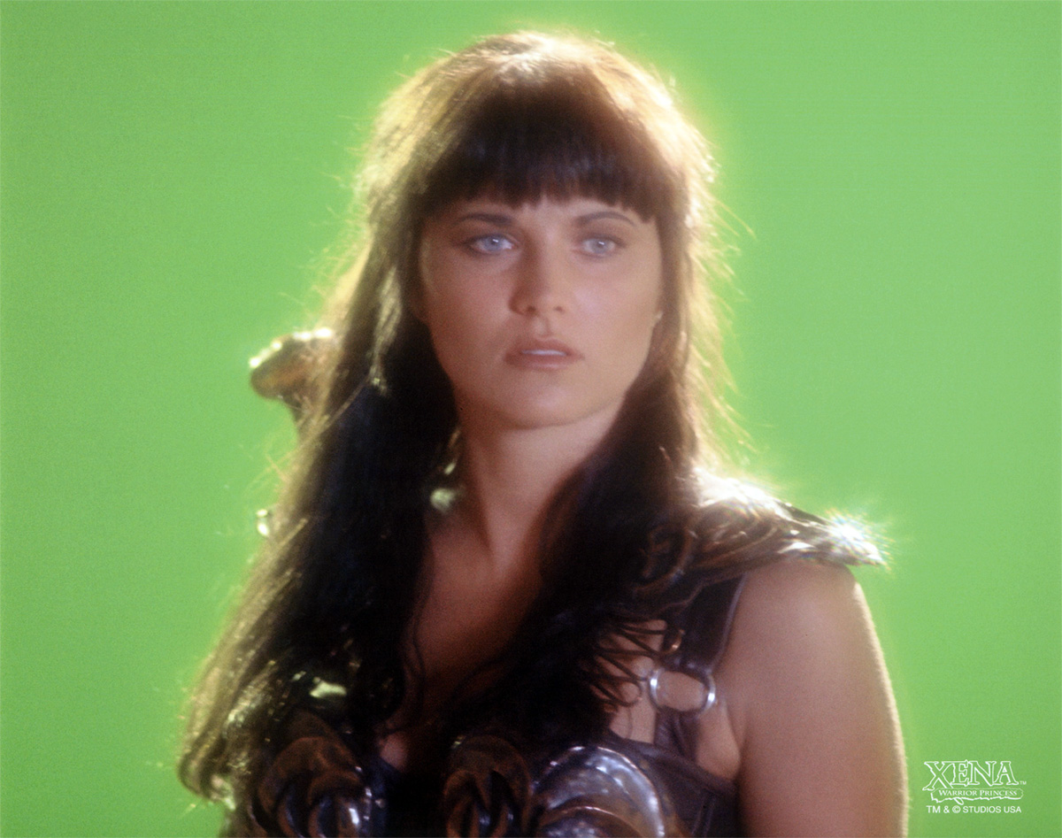 A somber looking Xena